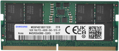 Pamięć RAM Samsung SODIMM DDR5-4800 16384 MB PC5-38400 (M425R2GA3BB0-CQK)