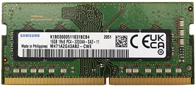 Pamięć RAM Samsung DDR4-3200 16384 MB PC4-25600 (M471A2G43AB2-CWE)