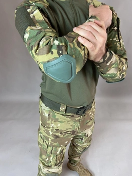 Тактична військова сорочка Убакс (UBACS) CORD (з налокітником), бойова сорочка, мультикам 48