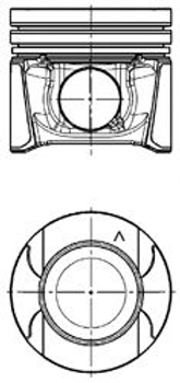 Поршень 0.50 Opel Movano / Renault Master 2.3 CDTI/DCI 10-> (85.51 mm) Kolbenschmidt (97504620)