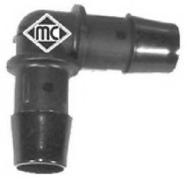Універсальний з'єднувач шлангів 16mmx16mm (кутовий) Metalcaucho (00061)