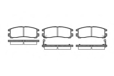 Тормозные колодки задн. Galant/Pajero 87-12 (107.8*41.1*15.5) Woking (P391302)