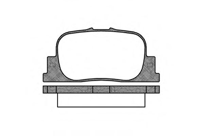 Гальмівні колодки задн. Prius/Avalon/Mark/Camry 96-09 Woking (P901300)