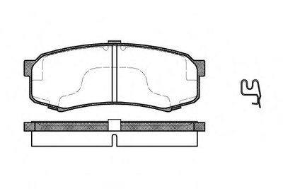 Тормозные колодки зад. Toyota Land Cruiser 84- Woking (P513304)