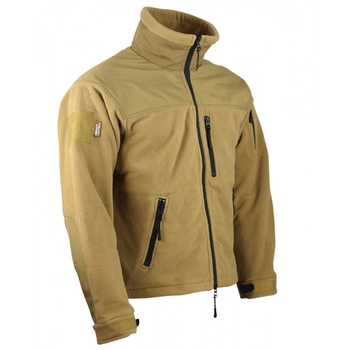 Кофта флисовая водонепроницаемая тактическая Kombat UK Defender Tactical Fleece койот M