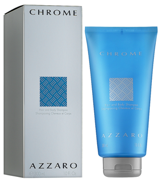 Гель для душу Azzaro Chrome Hair & Body Shampoo 300 мл (3351500008872)