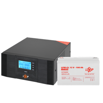 Комплект резервного питания LP (LogicPower) ИБП + гелевая батарея (UPS B1500 + АКБ GL 1200W)