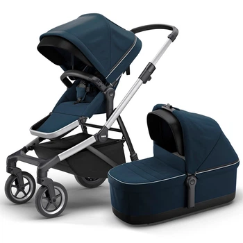 Детская коляска с люлькой Thule Sleek Navy Blue TH 11000010