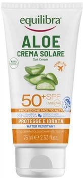 Сонцезахисний крем Equilibra Алое Вера SPF 50+ UVA UVB 75 мл (8000137017805)