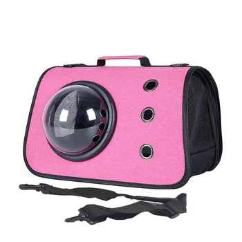 Сумка переноска для кошек и собак с иллюминатором CosmoPet CP-31 Pink