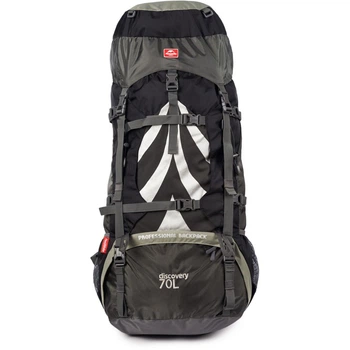 Рюкзак туристичний Naturehike NH70B070-B, 70 л + 5 л, чорно-сірий (6927595709009)