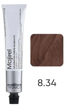 Крем-фарба для волосся L'Oreal Professionnel Majirel 8.34 Світлий блондин золотисто-мідний 50 мл