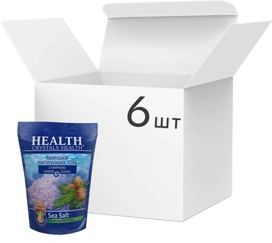 Сіль морська натуральна для ванни "Сосна" Crystals Health 500 г