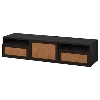 Тумба під телевізор з ящиками та дверцятами IKEA BESTA 180x42x39 см (194.358.99)