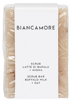 Мило-скраб для тіла Biancamore Scrub Bar Buffalo Milk And Oat 100 г (8388765636514)