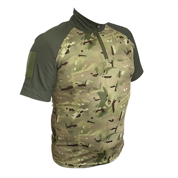 Мужская тактическая рубашка-поло убакс с коротким рукавом Newt Polo Tactic хаки NE-POLU-024-XL