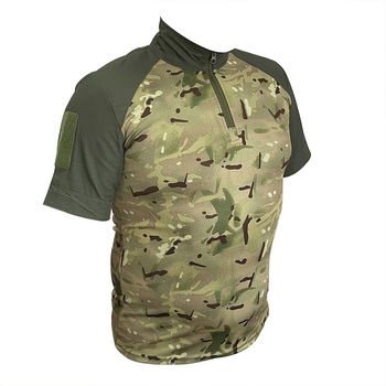Мужская тактическая рубашка-поло убакс с коротким рукавом Newt Polo Tactic хаки NE-POLU-024-M