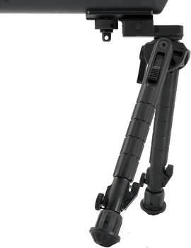 Сошки Leapers UTG Recon 360 TL, 200-305 мм, Picattinny, 3 позиції, поворотні, гумові ніжки, TL-BP03-A