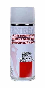 Дамарний лак в аерозолі Dammar Varnish Gloss, глянсовий, 400 мл, Renesans