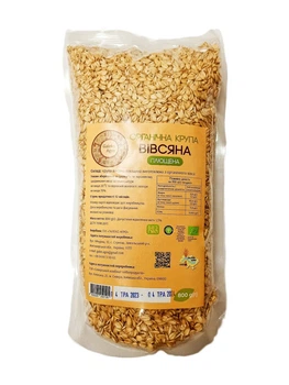 Органическая крупа овсянная плющенная 800г Galeks Agro