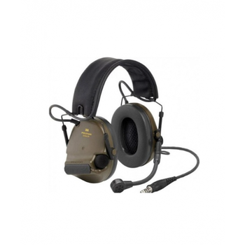 Професійні Активні Тактичні Навушники Peltor SportTac Олива/Рожевий(MT16H210F-478-RE)