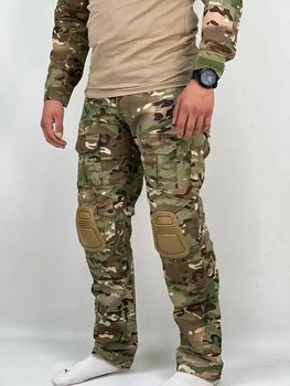 Тактические штаны с наколенниками Multicam для военных ВСУ, размер 2XL