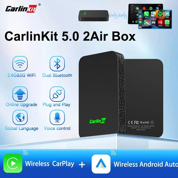 Адаптер CarlinKit 5.0 2air - адаптер для бездротового Apple CarPlay / Android Auto