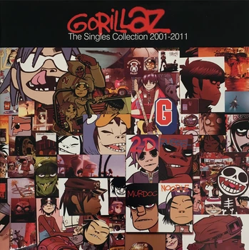 Виниловая пластинка Gorillaz – The Singles Collection 8 LP Boxset (p730 0781, Ltd, 7", 45 Rpm) Parlophone/EU Mint (art.238159)