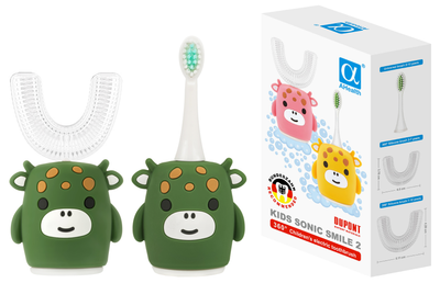 Электрическая зубная щетка Ahealth KIDS SONIC SMILE 2 Green