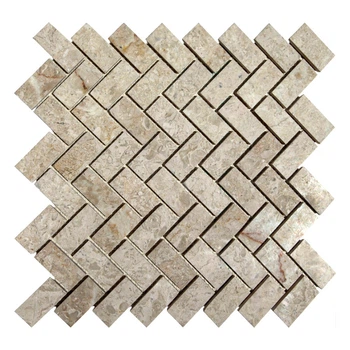 Мозаика из мрамора Полированная МКР-5П (47x23) Victoria Beige