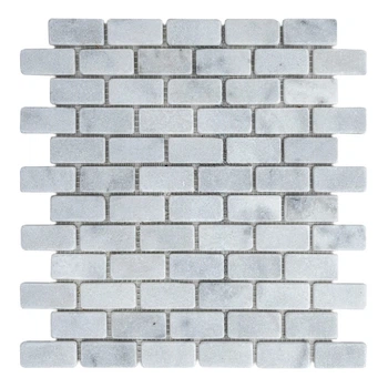 Мозаика из мрамора Матовая МКР-11СВ (47x23) White BI