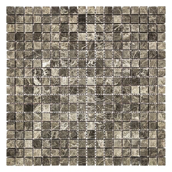 Мозаика из мрамора Полированная МКР-4П (15x15) Emperador Medium
