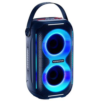Портативна бездротова Bluetooth колонка Hopestar Party200 mini |BT5.3, 20W, TWS, USB, 6h, IPX6| Blue