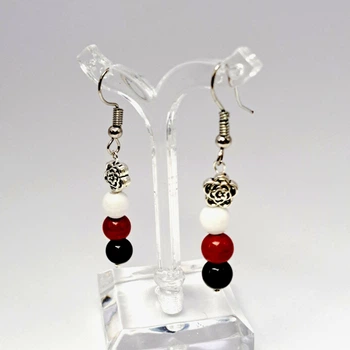 Серьги Darsana из агата и коралла Вышиванка