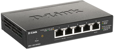Комутатор D-Link DGS-1100-05PDV2 (PoE) Managed Gigabit Ethernet