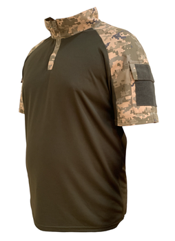 Рубашка Tactic4Profi УБАКС саржа-кулмакс пиксель-хаки с коротким рукавом L