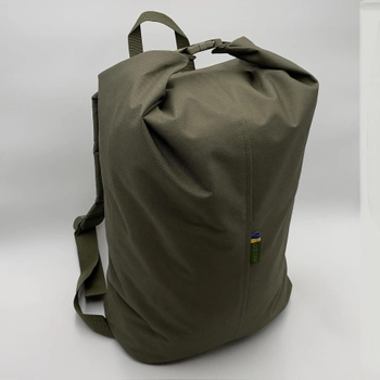 Тактический рюкзак-баул 25 литров Олива Oxford 600D Flat MELGO влагозащитный вещевой мешок