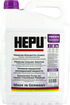 Охолоджувальна рідина концентрат HEPU Antifreeze G13 5 л Фіолетова (GPL-HE0501)