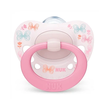 Пустышка Nuk Signature 0-6 мес. розовая (3952345)