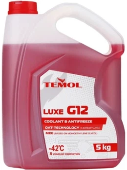 Охлаждающая жидкость TEMOL LUXE G12 RED, 5КГ