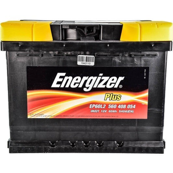 Аккумулятор 60Ah-12v Energizer Plus (232х173х225), L,EN510 Азия