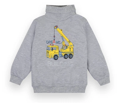 Светр дитячий для хлопчика Gabbi SV-21-62-1 Білдинг Сірий на зріст 86 (12969)