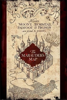 Плакат Harry Potter - The Marauders Map (Постер) (5050574339216)