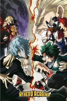 Плакат My Hero Academia - Heroes VS. Villains (Постер) (3665361045175)