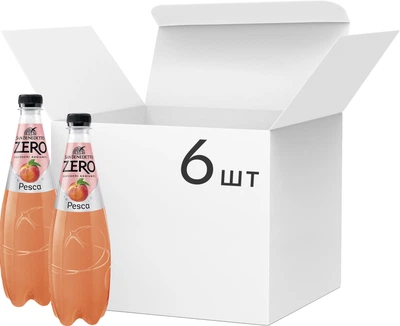 Упаковка сокосодержащего напитка San Benedetto Zero Perca 0.75 л х 6 шт (8001620018149_8001620018545)