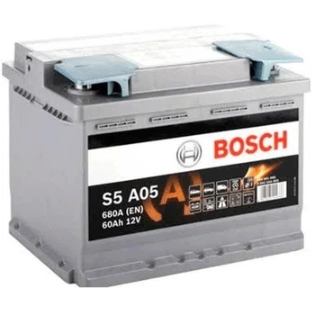 Аккумулятор 60Ah-12v BOSCH AGM (S5A05) (242х175х190),R,EN680