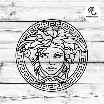 Наклейка на авто Oracal Логотип Versace Черная 20х20см (NА000-41-b2)