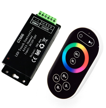 RGB Контролер 18А Радіо - Сенсорний 8 кнопок №72 black 12-24V Led Technologies (1009695)
