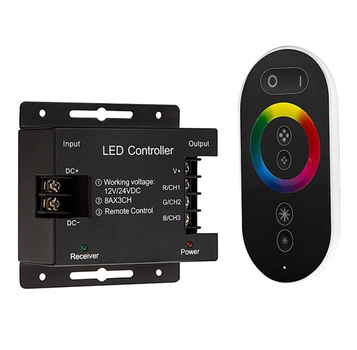 RGB Контролер 24 А Радіо- Сенсорний 6 кнопок №62 black 12-24V Led Technologies (1009684)