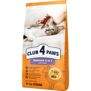 Сухой корм для кошек Club 4 Paws Premium проживающих в помещении "4в1" 14 кг (4820215369473)